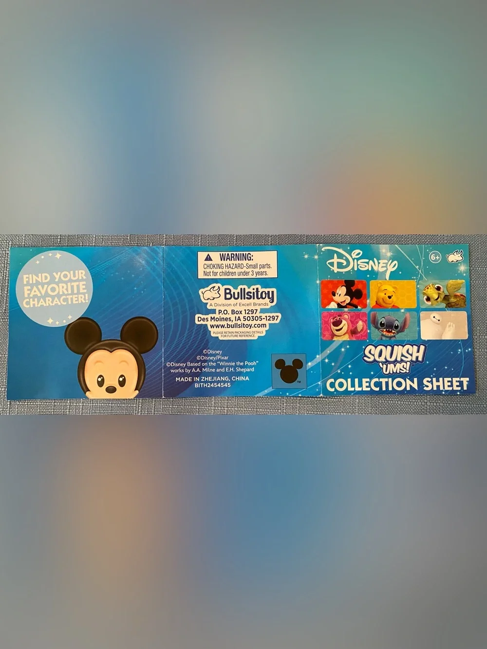 Disney Nightmare Before Christmas & Mickey Mouse Kids Squishy Toy